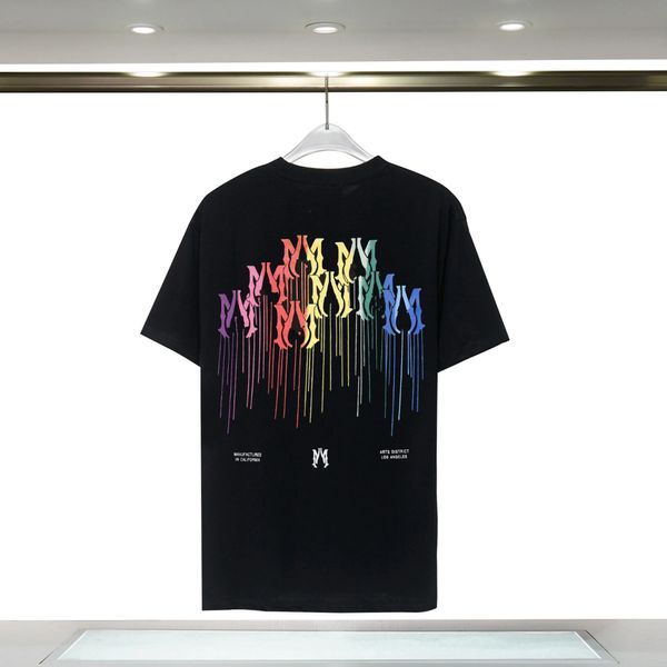 23ss T-shirt casual da uomo Fashion Letter DRIP COLLAGE Stampa magliette Uomo Donna Designer Streetwear T-shirt Uomo Hip Hop Girocollo T-shirt Taglie forti Abbigliamento S-3XL