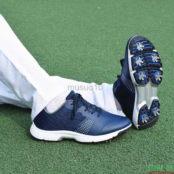 Altri prodotti da golf Nuove scarpe da golf impermeabili da allenamento Uomo Big Size 7-14 Scarpe da ginnastica antiscivolo con punte da golf Scarpe da passeggio di alta qualità per esterni HKD230727