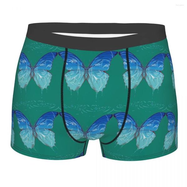 Cueca Borboleta Bonito Animal Moda Arte Criativa Desenho Animado Rosto Homme Calcinha Cueca Masculina Calções Estampados Cueca Boxer