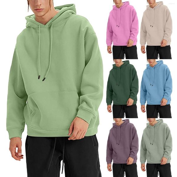 Erkek Hoodies Kum Renkli Sweatshirt Kırpılmış Zip Hoodie Kış H ve Kalın Kapüşonlu Katı Sweater