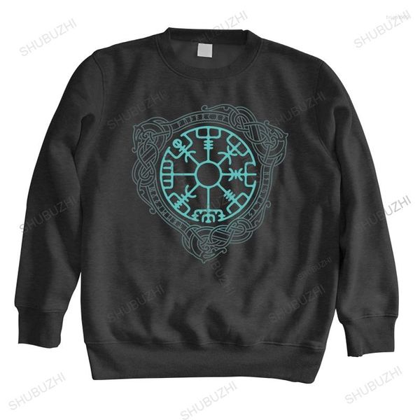 Felpe con cappuccio da uomo Uomo Cotone Manica lunga Autunno Marca Alta qualità Classico Vegvisir Old Norse Runes Moda Unisex Casual Felpa con cappuccio Euro Taglia