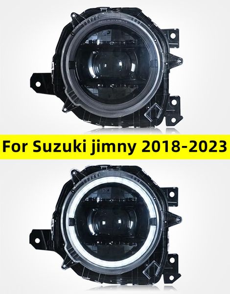 Auto G Stil LED Scheinwerfer Für Suzuki Jimny 2018-2023 LED Objektiv Tagfahrlicht Signal Fahren Lampe