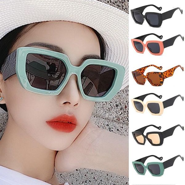 Óculos de Sol Moda Sexy Retângulo Pequeno Feminino Marca Vintage Designer Quadrado Óculos de Sol Óculos de Sol Feminino UV400 Para