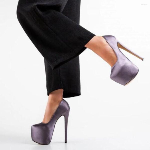 Scarpe eleganti SHOFOO Fashion Tacchi alti da donna. Altezza Tacco Circa 15 Cm. Décolleté a punta tonda. Scarpe con plateau. Mostra banchetto
