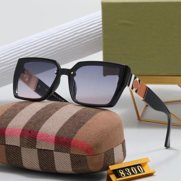 Marchio di design classico Occhiali da sole rotondi per donna Occhiali UV400 per uomo Cofanetto per occhiali da sole a specchio