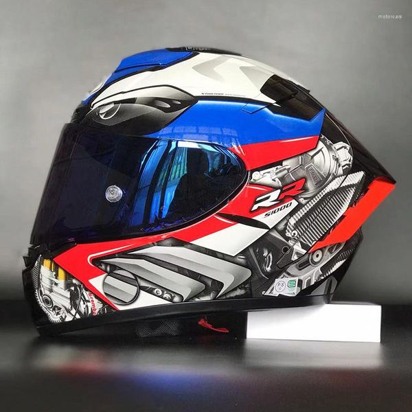 Motorradhelme X14 Blue RR Helm X-Fourteen Männer und Frauen Full Face Racing Casco De Motocicleta Capacete Casque