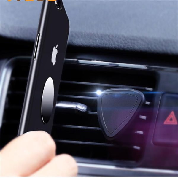 Suporte automotivo para carro mini suporte magnético para ventilação de ar suporte móvel para celular universal para iphone 7 plus suporte para carro xiaomi 225p