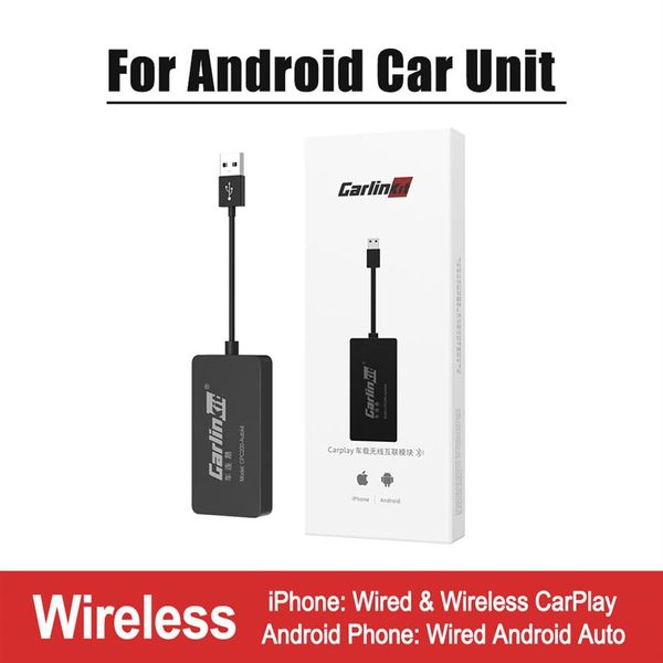 Drahtloser CarPlay-Adapter Drahtloser Android-Auto-Dongle zum Ändern des Android-Bildschirms Auto Ariplay Smart Link IOS14227V