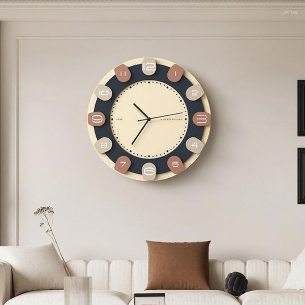 Orologi da parete Orologio di design Sala da pranzo estetica Elegante Arte unica Moderna Carino Elegante Nordic Saat Home Decor Interni