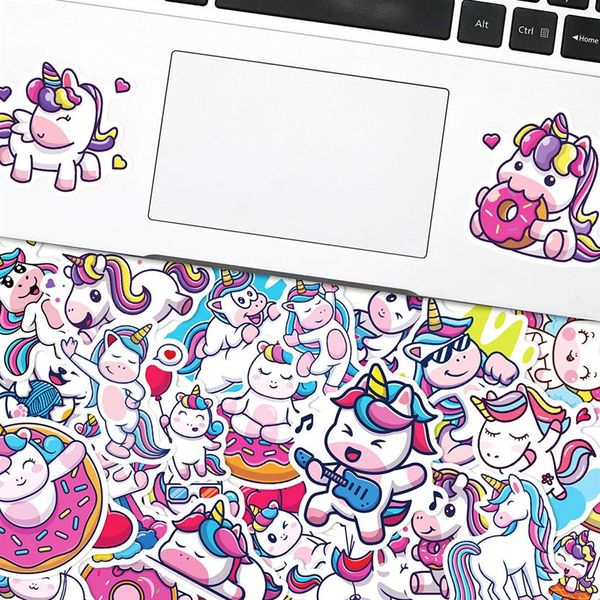 Impermeabile 10 30 50pcs Cute Animal Unicorn Graffiti Stickers Cartoon Decalcomanie Scrapbook Diary Laptop Phone Sticker impermeabile per Ki286e