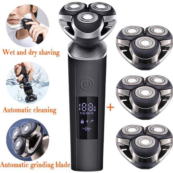 Xiaomi Mens Shaver Electric For Men Beard Shaver Machine Razor Trimmer para homens 8W de alta potência pode ser lavado máquina de cortar cabelo269H