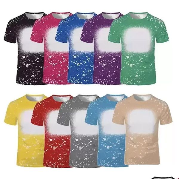 Andere festliche Partyzubehör 10 Farben Sublimationshemden für Männer Frauen Wärmeübertragung Blank DIY Shirt T-Shirts Großhandel Lagerbestand Drop DHSXH