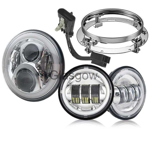 Illuminazione moto per Fit Yamaha Royal Star Venture XVZ1300 Harley 7 pollici LED Faro motore moto 7 