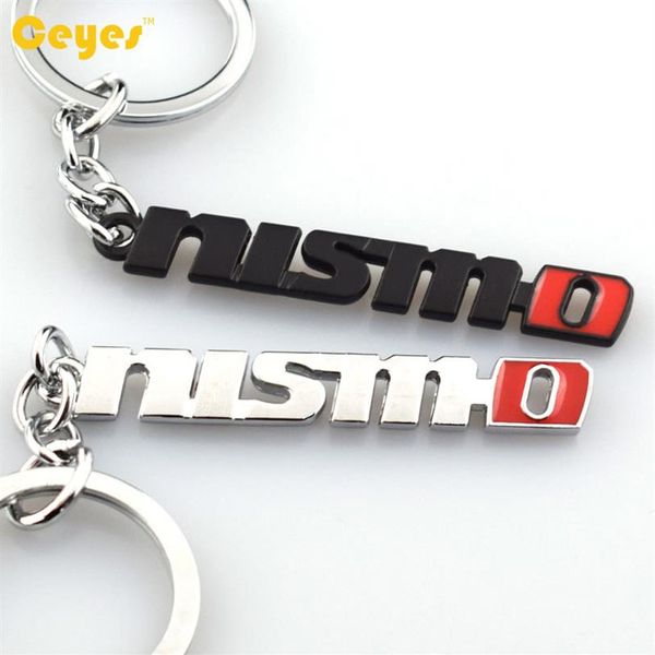 Porta-chaves de carro de metal 3D, porta-chaves, emblema NISMO, para nissan qashqai, juke x-trail, tiida t32, almera, porta-chaves, acessórios para carros, Styl221g