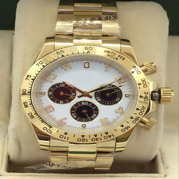 Relógios de grife O design mestre Relógios Movement Relógio de luxo Montre caixa de aço inoxidável ouro Fivela dobrável191i