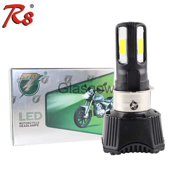 Motorfietsverlichting Eenvoudig te installeren Universele motorfiets M02H-koplamp LED-lamp 4cob AC DC 42w 4400LM H4 HS1 H6 HiLo Beam 360 graden High Power x0728