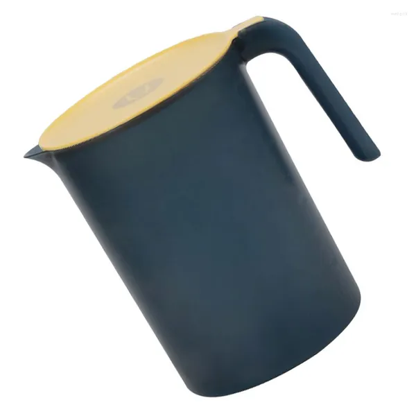 Garrafas de água jarra de café de plástico chaleira fria tampa de chá jarro 18X19CM azul