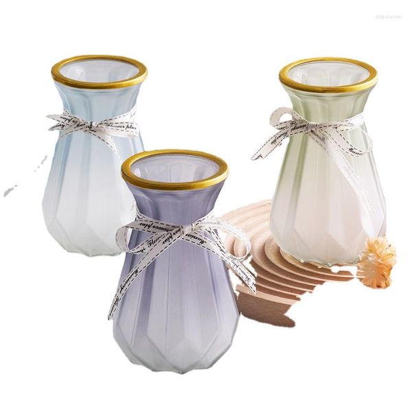 Vasen Glas Transparente Vase Kreative Dekoration Im Wohnzimmer Ins Stil Hohe Schönheit Einfache Blumenarrangement Tulpe