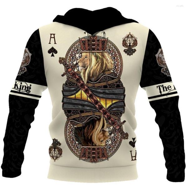 Erkek Hoodies Cool Lion3D Baskılı Külkü Sweatshirt Fermuar Gömlek Günlük Hoodie Spor Giyim Seti Kadınlar