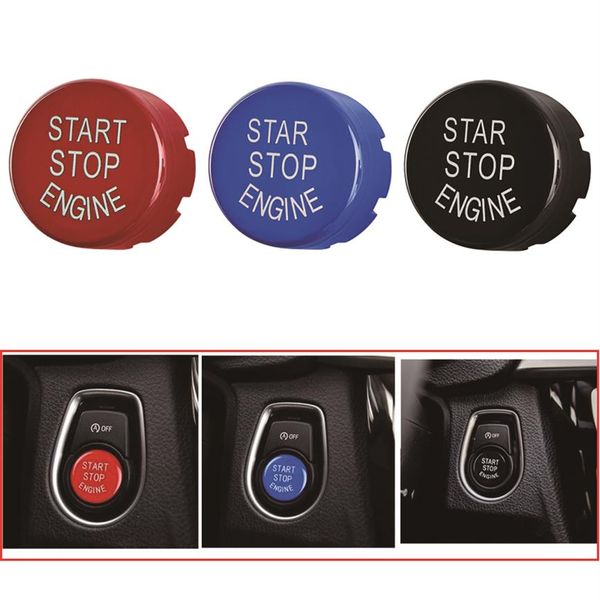 Abs carro start stop botão decorativo capa adesivo apto para bmw f chassis f20 f30 f34 f10 f48 f52 f15 f16 f25 f26 auto access235r