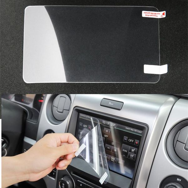 Adesivos de decoração de película protetora de tela de navegação de carro ABS para Ford Mustang 15 Auto Styling Acessórios interiores 290U