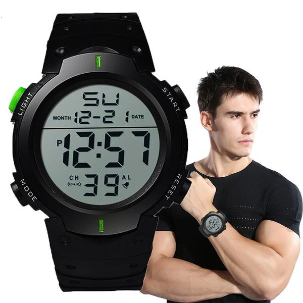 Orologi da polso Uomo Sport LED Orologi Top Brand Uomo Orologio digitale Multifunzionale Rubber Man Fitnes Athlete Timekeeping Orologio elettronico Reloj 230728