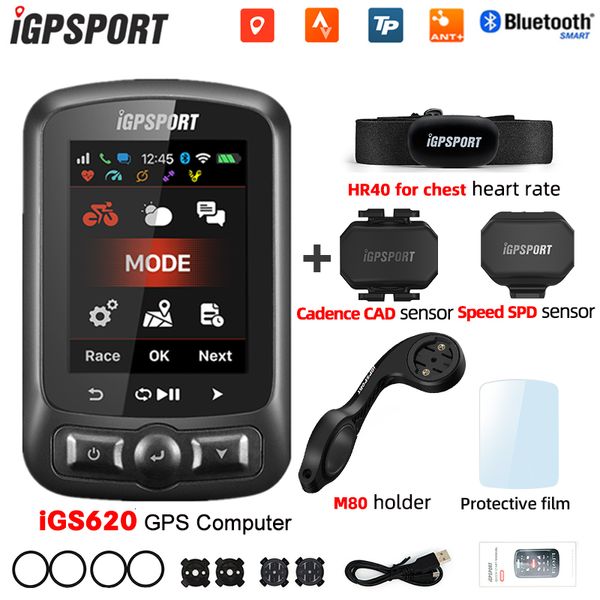 Bisiklet Bilgisayarları IGPSPORT IGS620 IGS 620 GPS Bisiklet Kablosuz Bilgisayar Karınca Bluetooth Navigasyon Hız Masası GPS Açık Bisiklet Aksesuarları 230729