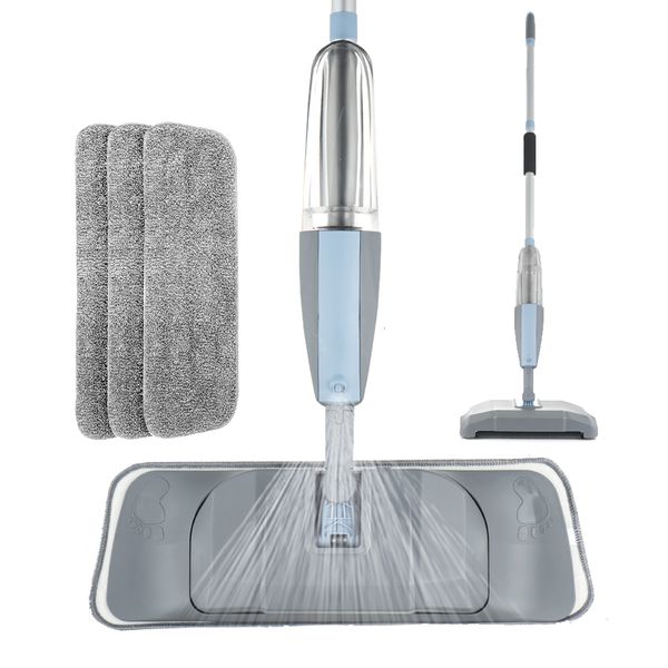 Mops Mop 3 em 1 spray mop e vassoura aspirador kit de ferramentas de limpeza de superfície de piso duro adequado para uso doméstico handheld fácil de usar mop 230728