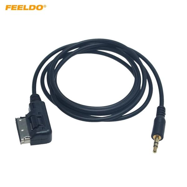 FEELDO Car Media AMI MMI Interface To 3 5mm Audio AUX MP3 Adapter for Audi Volkswagen AUX Wire Cable #62192522