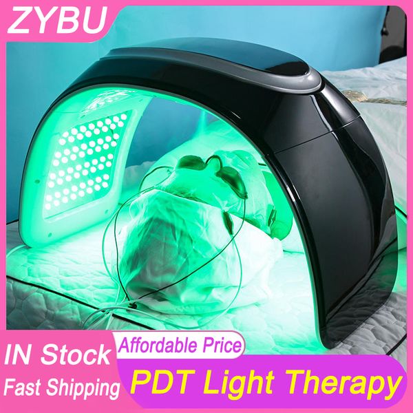 7 Cores Bio Pdt Led Photon Infravermelho Uso Doméstico Cuidados com a Pele Nano Spray Máscara Facial Led Light Therapy Machine Para Clarear Rugas Remover Rejuvenescimento Facial