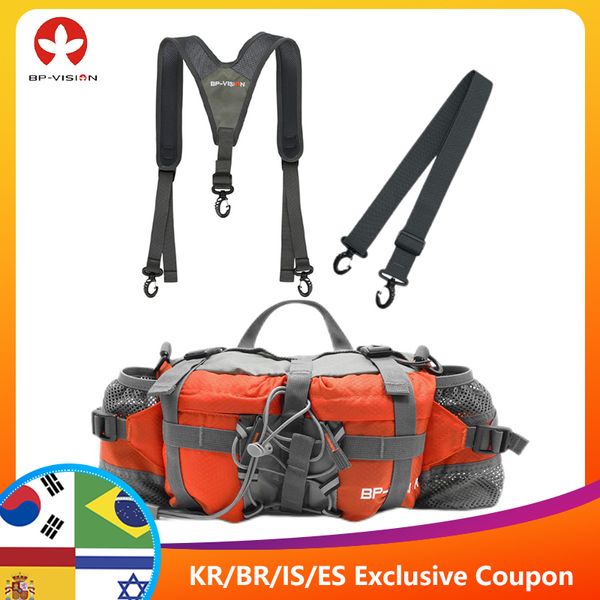 Bolsas ao ar livre BP-VISION Bolsa de cintura para caminhada ao ar livre Homem Ciclismo Mochila à prova d'água Mountain Sports Fanny Pack Camping Nylon Hunting Accessori 230728