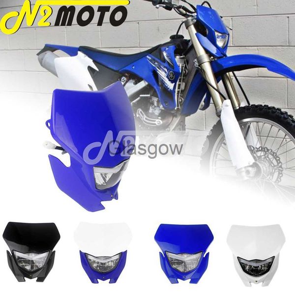 Motorradbeleuchtung Motorrad H4 Scheinwerfer für Yamaha WR250 WR450 TTR WR Enduro Supermoto Dirt Bike Motocross Scheinwerfer Verkleidung Universal Scheinwerfer x0728