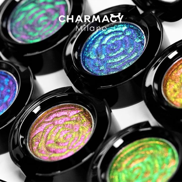 Sombra de Olhos CHAEMACY 6 Cores Glitter Optical Chameleon Powder Sombra de Longa Duração Fácil de Usar Sombra de Olhos para Maquiagem Feminina Cosmética 230727