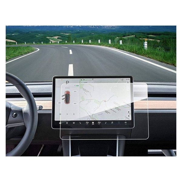 Weiteres Innenzubehör Tesla Model 3 Center Control Touch Sn Car Navigation Tempered Glass Protector Drop Delivery Mobiles Motor Dh10D
