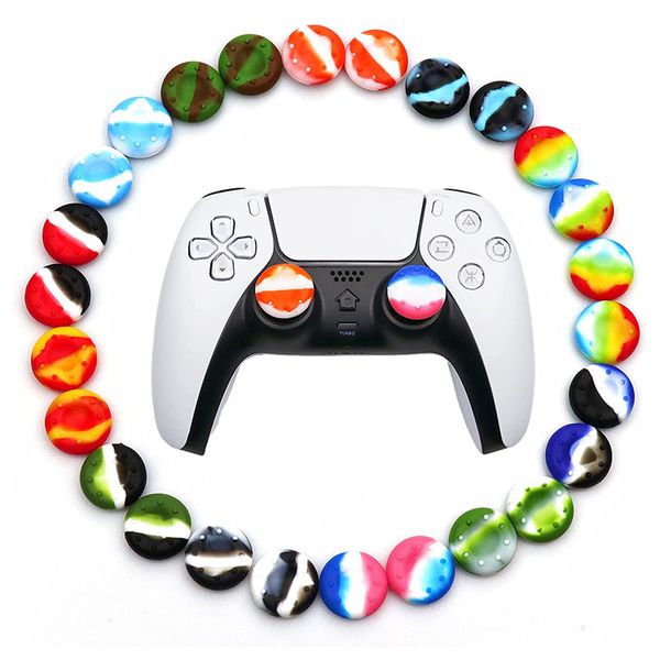 Joystick Grip Silicone Thumb Grips Caps Cover Analog Stick para Playstation 5 4 Controlador Xbox 360 Xbox One Gamepad DHL FEDEX UPS NAVIO LIVRE