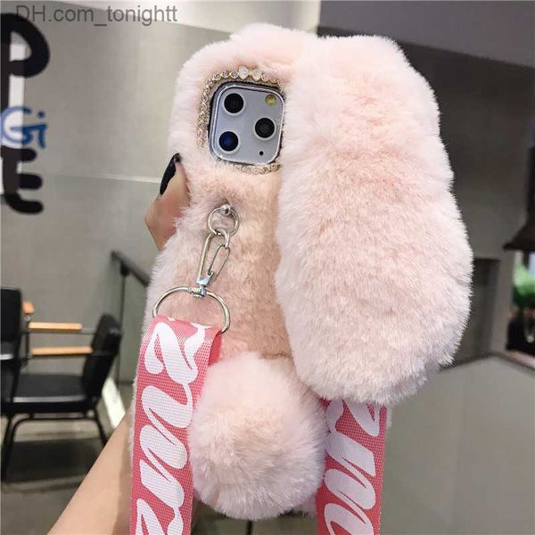 Custodie per telefoni cellulari Custodie per cellulari calde per iPhone 11 Pro XS Max XR X Cute Furry Fluffy Cover in peluche 6 6S 7 8 Plus Z230728