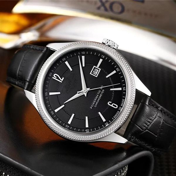 Швейцарские часы для мужчин Quartz Движение повседневные часы T063 Дизайнер кожаных ремешков.