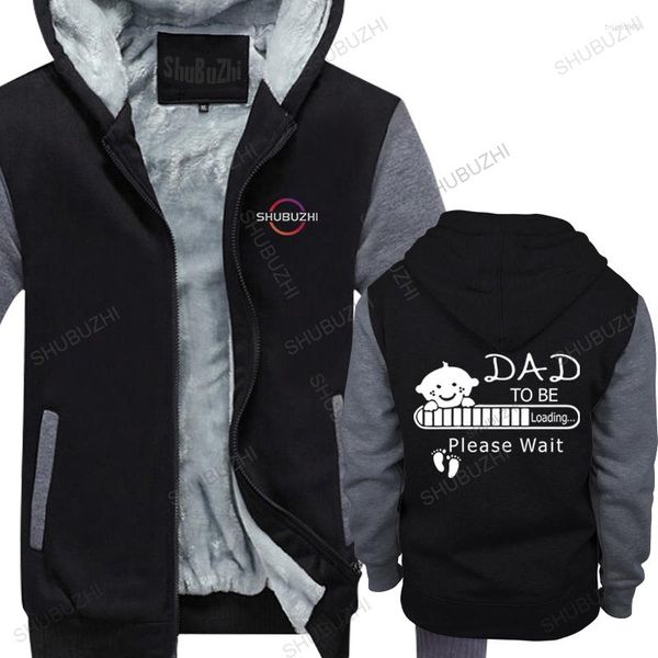 Felpe con cappuccio da uomo Arrivato Streetwear Felpa Uomo Giacca calda in cotone Uomo Felpa con cappuccio in pile Papà To Be Please Wait Unisex Donna Top Cappotto con cappuccio