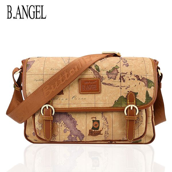 Borsa da sera World Map Shoulder Messenger Flip Waterproof Outdoor Maschio Studente Cambridge 230727