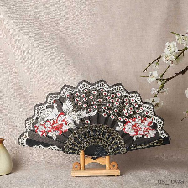 Çin tarzı ürünler yeni Çin tarzı fan dansı Lady Fan Düğün Fan Ironing Gold Powder Fan R230728