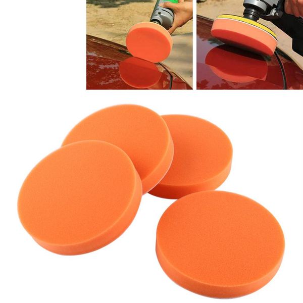 Conjunto de 10 unidades 6 almofadas de polimento de carro de 150 mm esponja de polimento polimento de cera kit de ferramenta para polidor de carro tampão laranja auto cuidado 273F