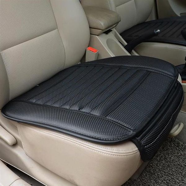 PU deri araba koltuk kapağı Four Seasons Anti Slip Mat Otomobil Koltuğu Yastık Kapağı Evrensel Araba Aksesuarları Araba Styling253G