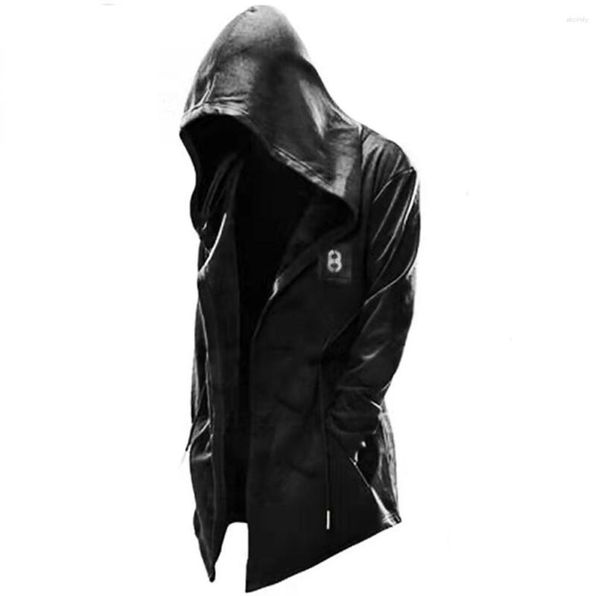 Männer Hoodies Männer Mit Kapuze Sweatshirts Schwarz Hip Hop Mantel Mode Jacke Lange Ärmel Männliche Kleidung Mantel Mäntel Outwear