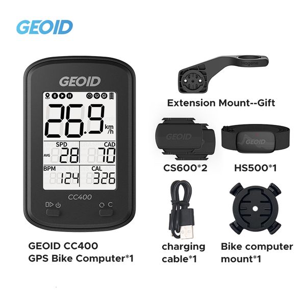 Ciclocomputer GEOID GPS Ciclocomputer Ciclismo ANT Bluetooth Tachimetro per bicicletta Wireless MTB Ciclocomputer Contachilometri Ciclo Sensore di cadenza IGP 230729