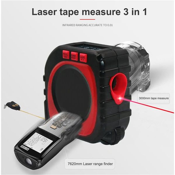 Precise Measure King 3-in-1-Digitalbandmaß Lasermodus Drop Whole Universal-Messwerkzeug226Z
