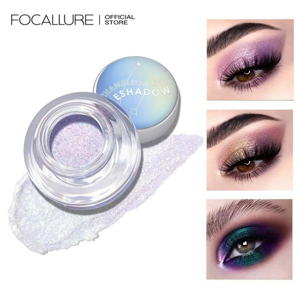 Lidschatten FOCALLURE 23 Farben Glitzer-Lidschatten, wasserdicht, langlebig, Augen-Make-up, Pigment, Schimmer, Chamäleon-Gel-Lidschatten 230728