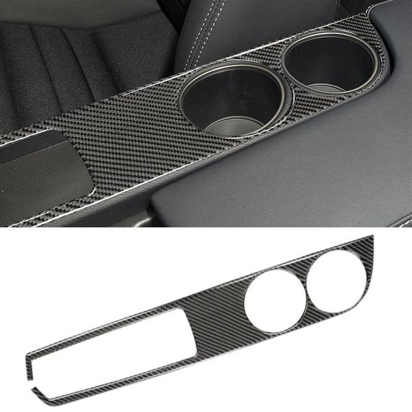 Auto-Kohlefaser-Wasserbecherhalter-Panel, dekorativer Aufkleber für Lexus IS250 2013-, links, Drive332E