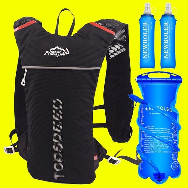 Sacos Outdoor Mochila Running Ultra Leve 5L Running Trail Hidratação Colete Pack Maratona Running Bike Mochila 500ml Soft Flask 230727