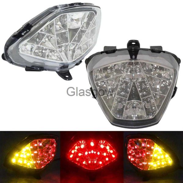 Iluminação da motocicleta EMark Chrome Led Pisca-pisca integrado Luz traseira Freio da cauda Turn Signals Light Para HONDA CBR 250 R CBR250R MC41 20112016 x0728