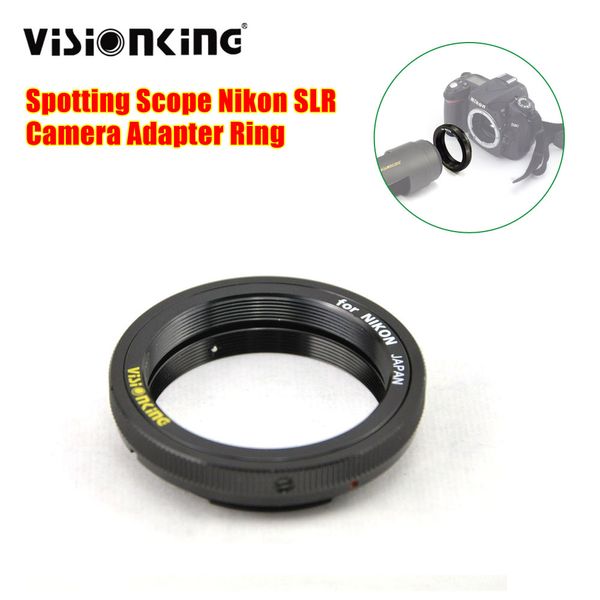 Visionking Monokular-Spektiv-Adapterring aus Aluminium für Nikon-Spiegelreflexkameras, verbunden mit Spektiven